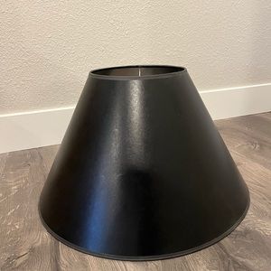 CB2 Black Lamp Shade with Foil Lining
